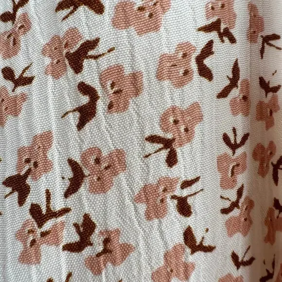 Faithfull The Brand Women MEDIUM Mini Dress Marigot Tie Front Azalea Floral Boho - Picture 10 of 12